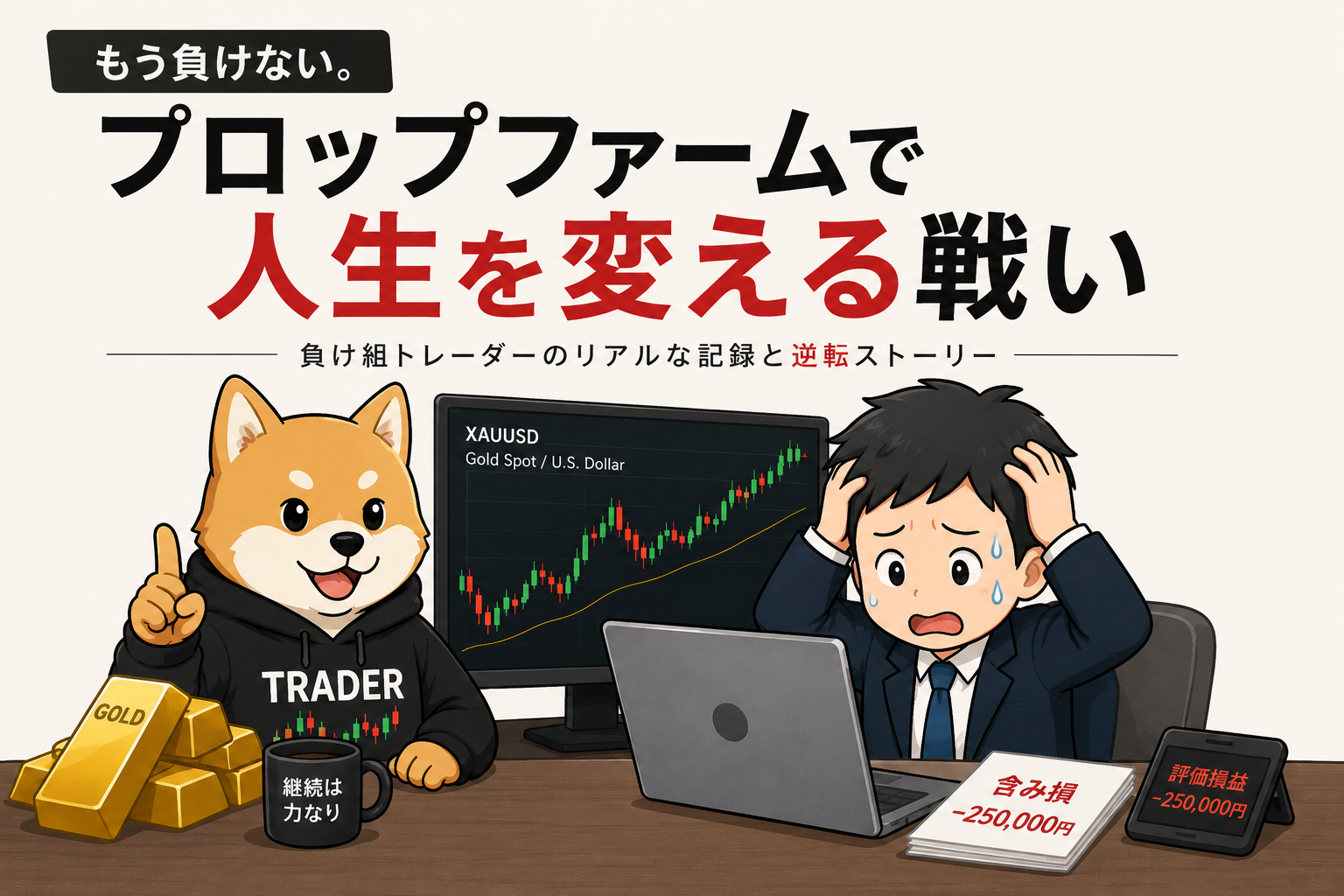 プロップファームで人生を変える戦い
